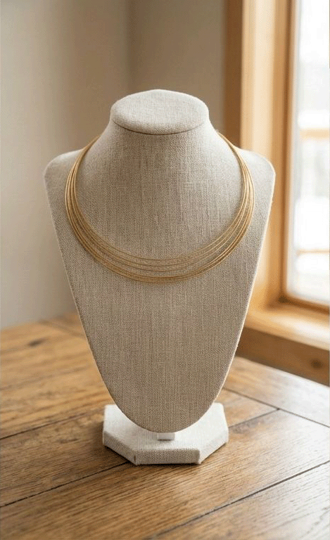 Ejemplo 10 - Gargantilla de Hilos Tensados