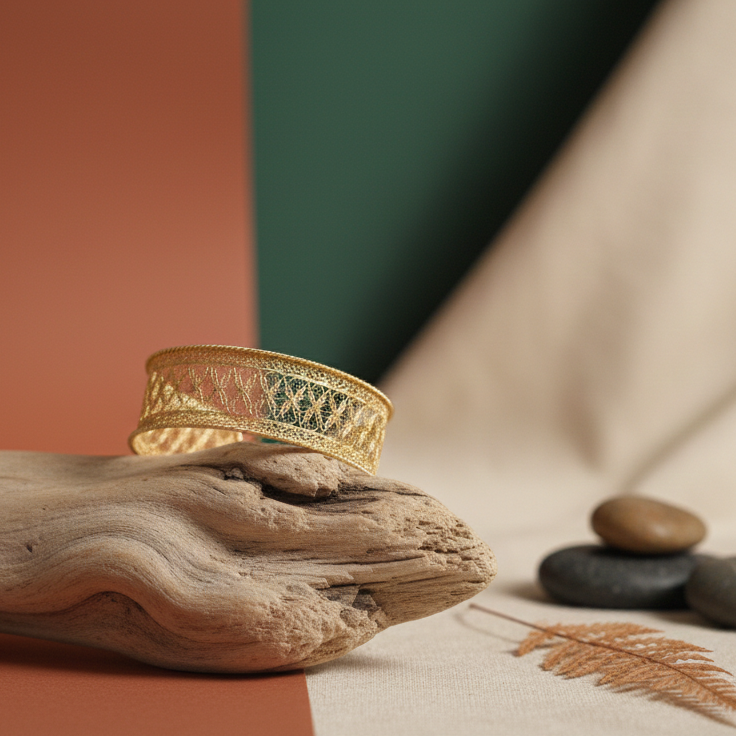 Ejemplo 21 Pulsera Esclava "Encaje Barbacoano"