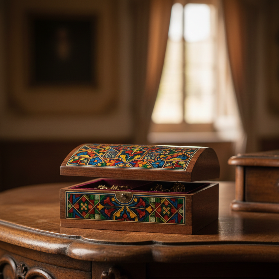 Ejemplo 18 Cofre Joyero "Secreto de Selva"